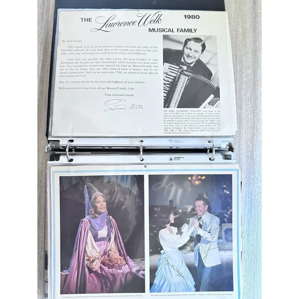 Rare Lawrence Welk & Myron Floren Memorabilia Archive Calendars Photos Programs